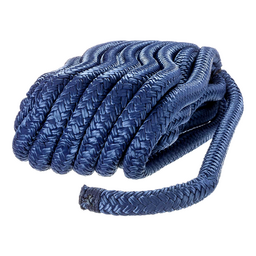 Seachoice Double-Braid Nylon Dock Line w/ Eye Splice, Pre-Shrunk, Heat Stabilized, 1/2 In. X 25 Ft., Navy Blue thumbnail-4