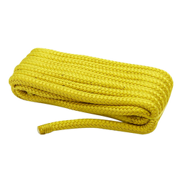 Seachoice Double-Braid Nylon Dock Line w/ Eye Splice, Pre-Shrunk, Heat Stabilized, 3/8 In. X 15 Ft., Yellow thumbnail-2