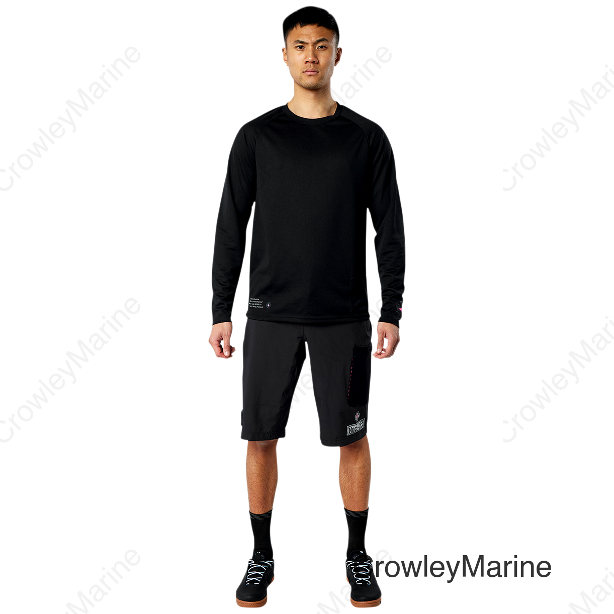 Riders Long-Sleeve Jersey - Black - 2XL