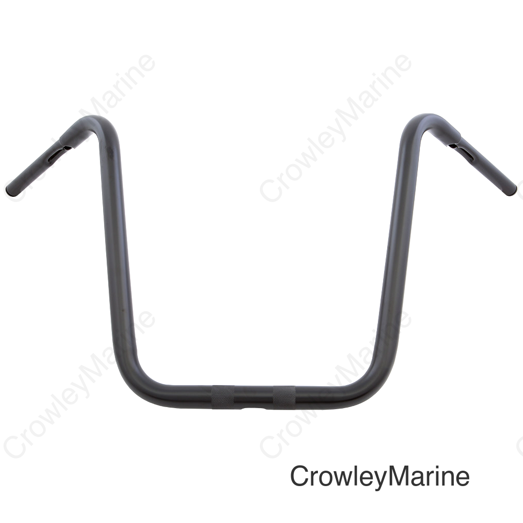 APE HANGER 1-1/4" BLACK 18" 1.25" THRU CLAMP -CABLE