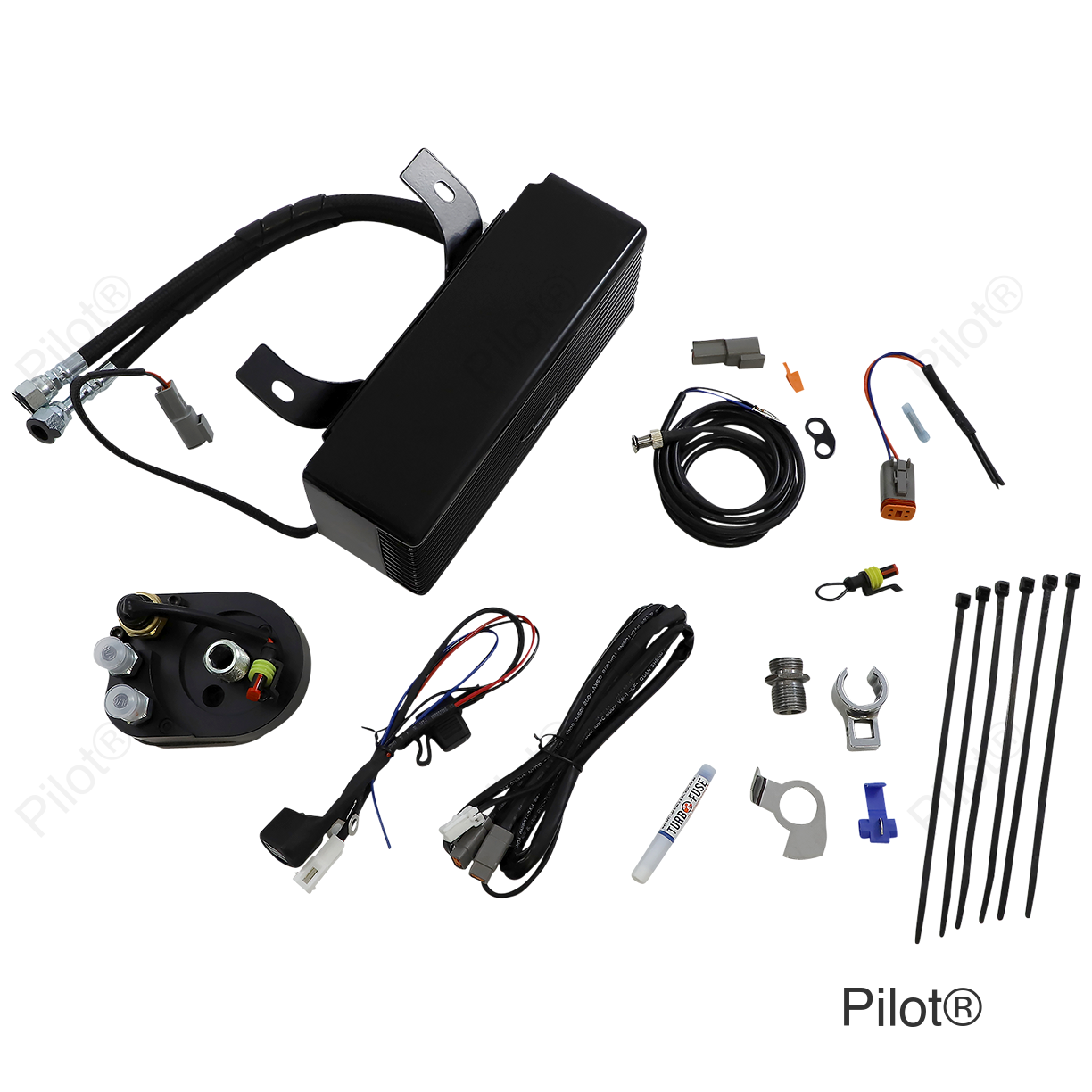 Oil Cooler Kit - Gloss Black - Touring
