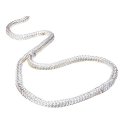 Seachoice Double Braid Nylon Dock Line, White, 5/8 in. X 35 Ft., 15 in. Eye Splice, Pre-Shrunk, Heat Stabilized thumbnail-1