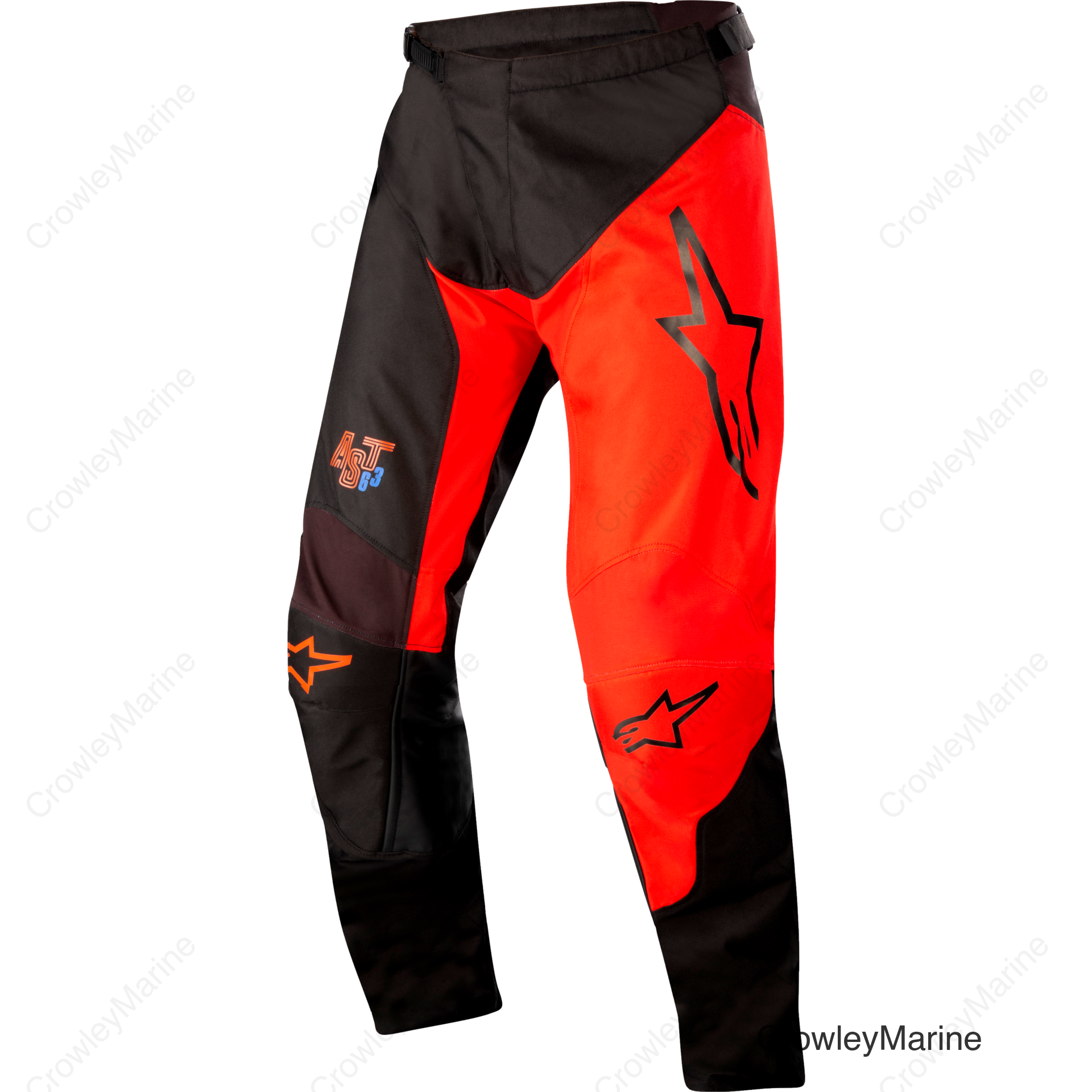 RACER SUPERMATIC PANTS BLACK/BRIGHT RED SZ 28
