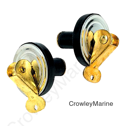Seachoice Deck and Baitwell Plug, 5/8 in. Brass, 2-Pack