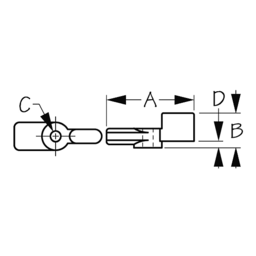 WINDSHIELD SINGLE LATCH NYLON thumbnail-1