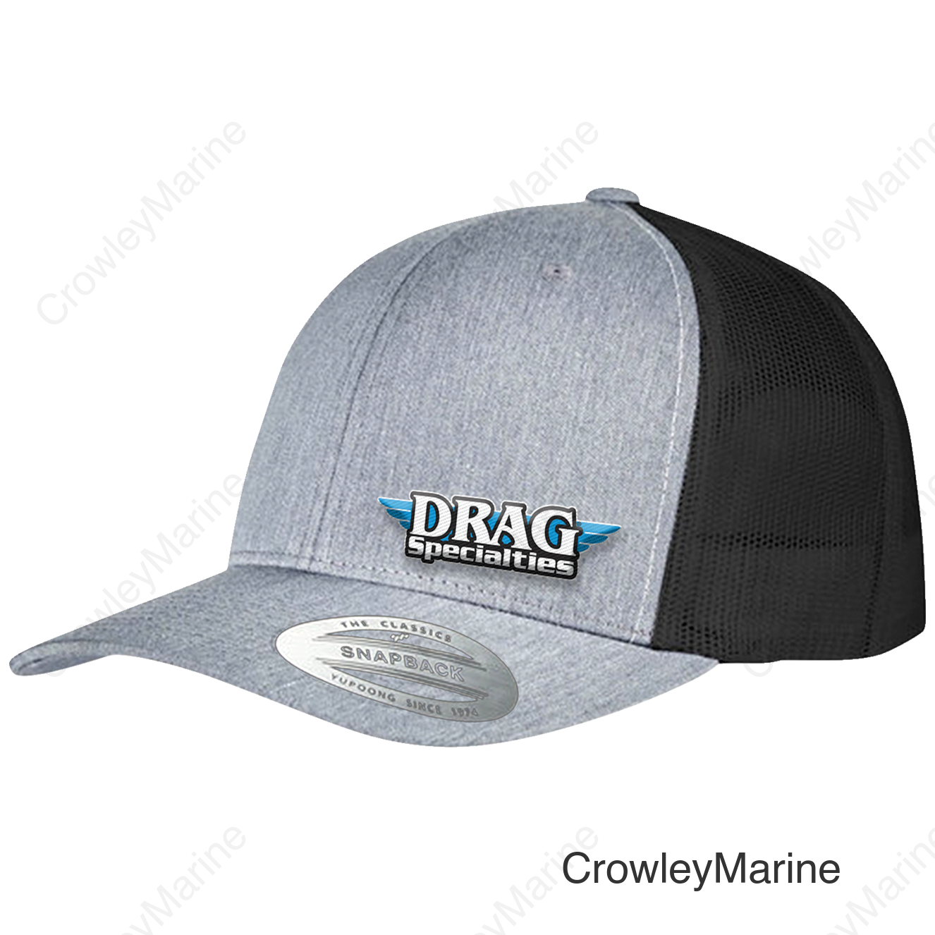 HAT DRAG MESH SNPBK GY/BK