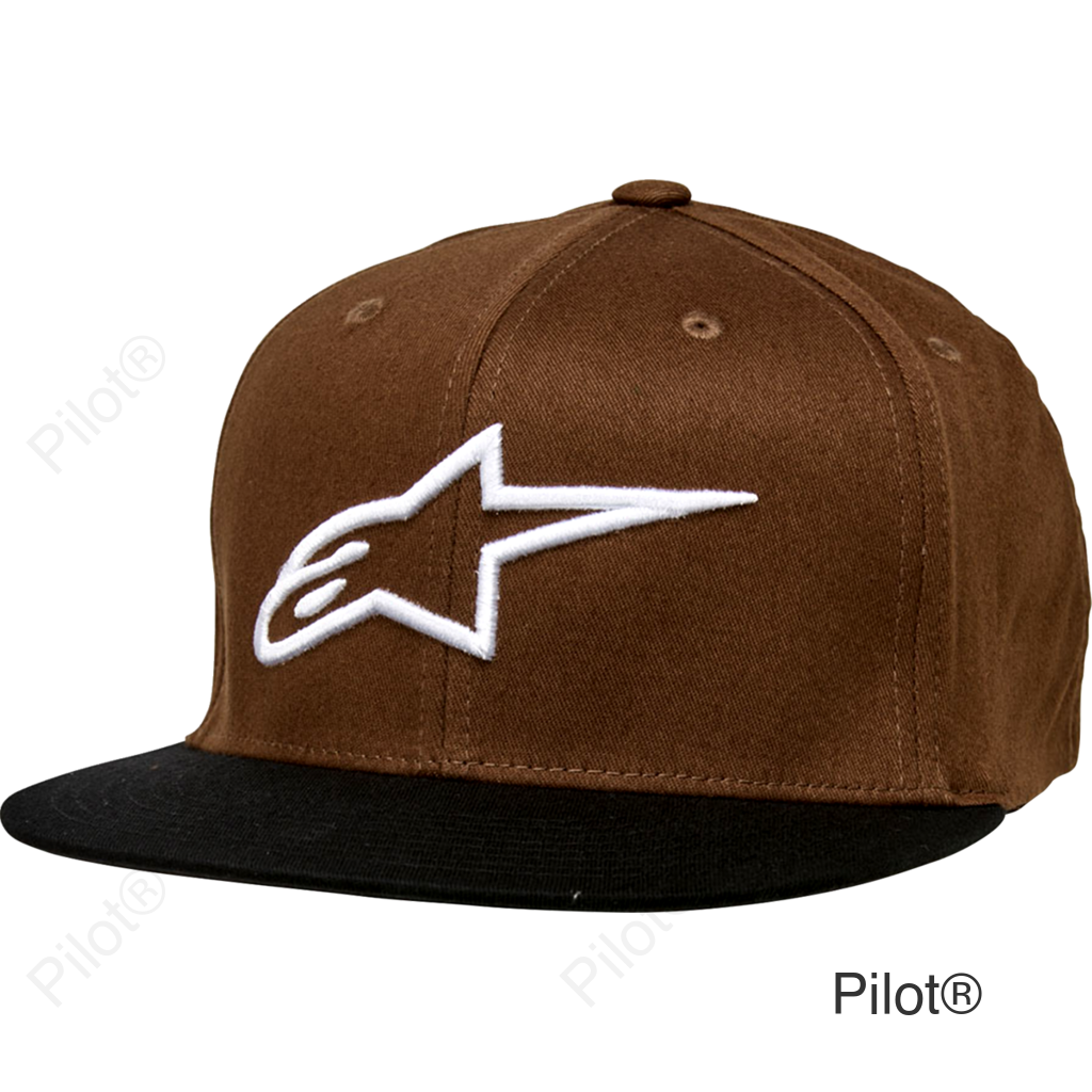 Ageless Flat Bill Hat - Brown/Black - Large/XL