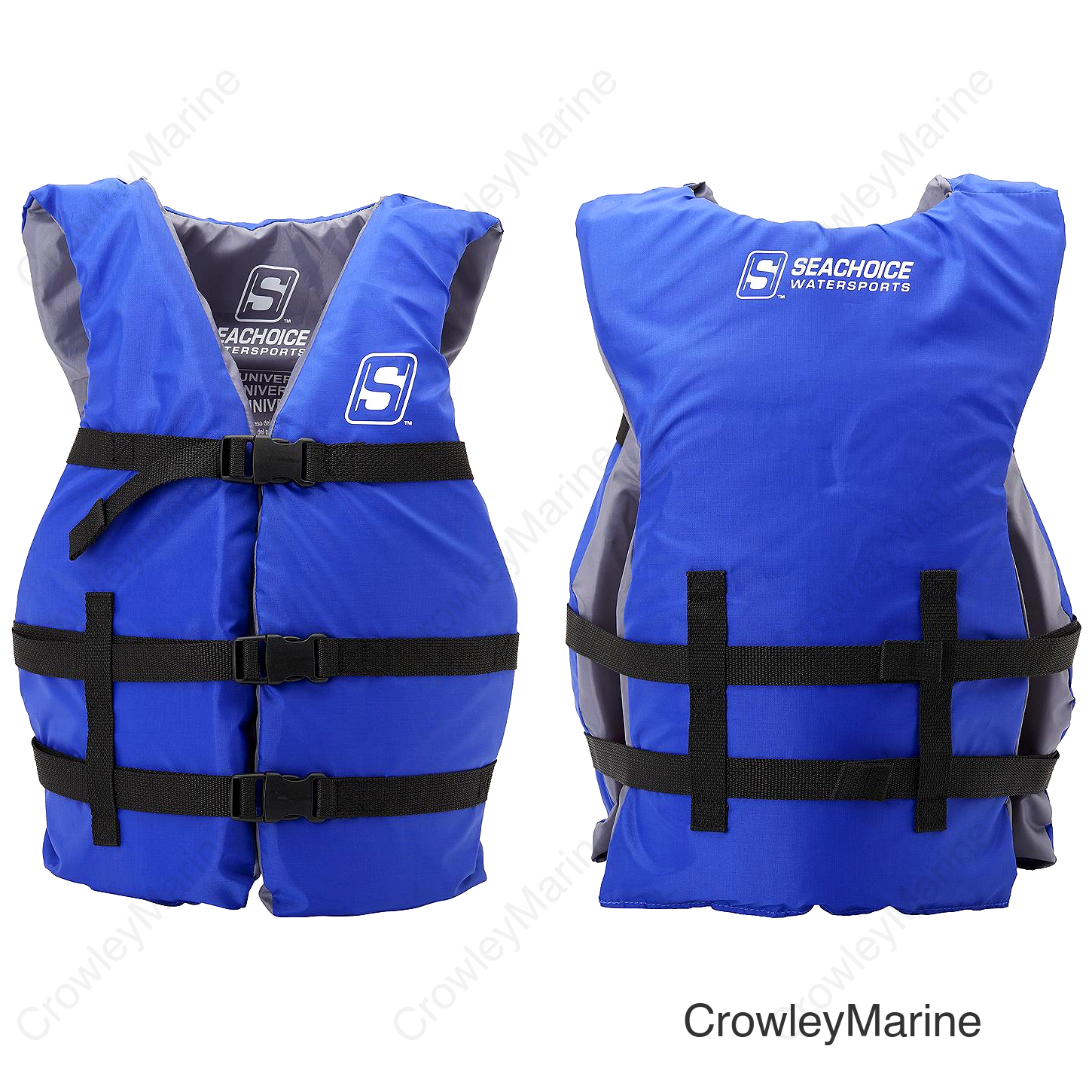 Seachoice General Purpose Life Vest, Adult XL, Blue, Fits Chest 40-60 in, USCG/TC Approved