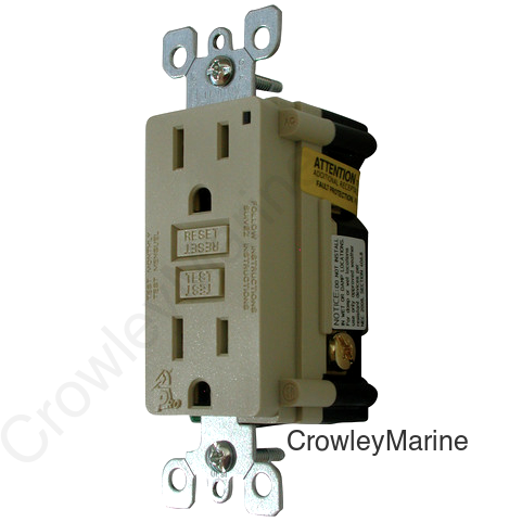 GFI RECEPTACLE W/LIGHT -