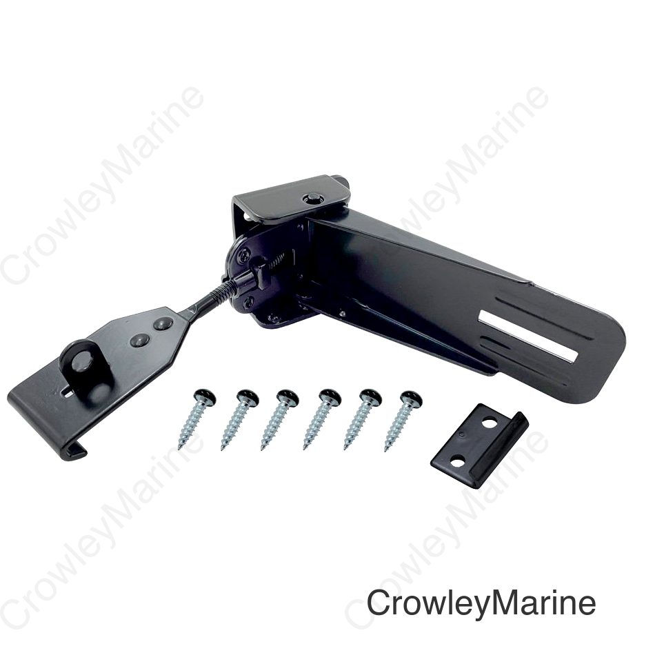 LOCKING CAMPER LATCH/STRIKE BLACK-B