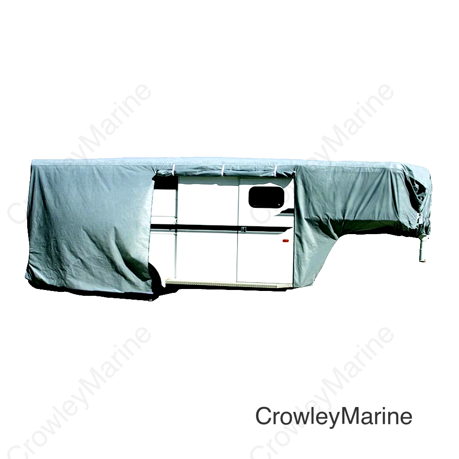 ADCO Gooseneck Horse Trailer Cover, Gray SFS Aquashed Top/Gray Polypropylene Sides