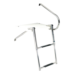 Seachoice Universal Swim Platform w/ Top-Mount Telescoping Ladder, 2 Step Ladder, Inboard/Outboard thumbnail-7