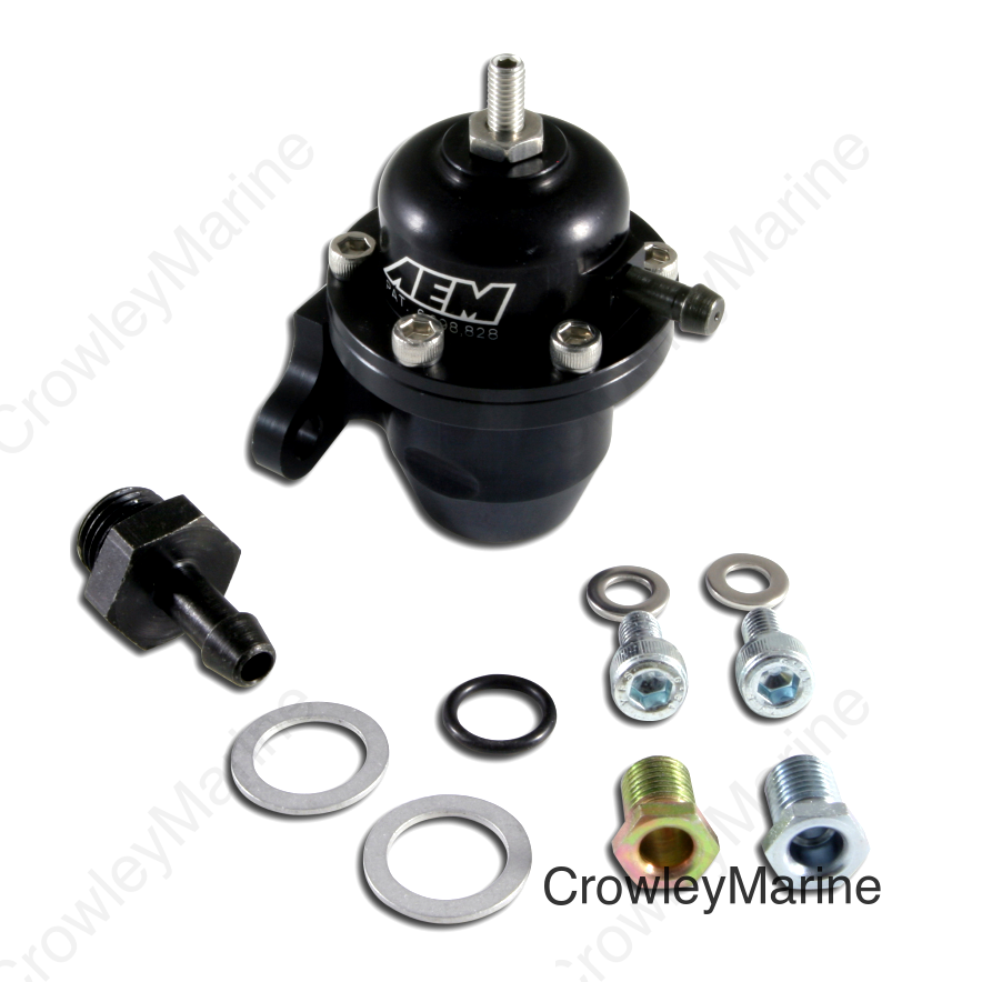 AEM 98-99 Acura CL / 00-05 S2000 / 98-02 Accord / 96-00 Civic Black Adjustable Fuel Pressure Regulat