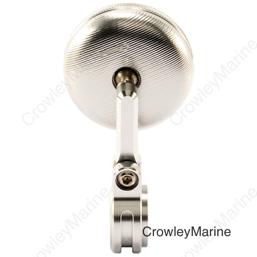 Mirror - Tracker - Rear View - Round - Silver