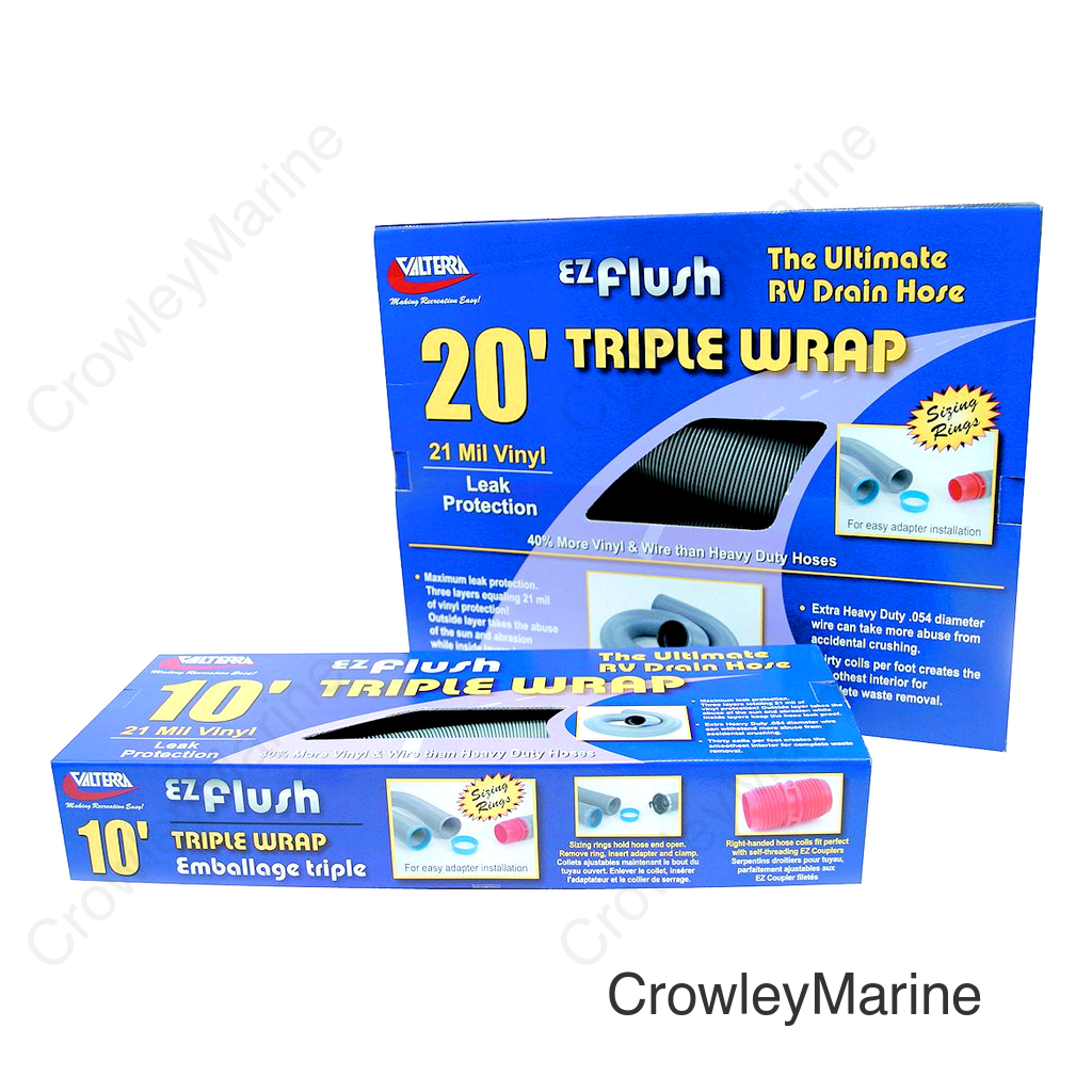 Valterra E-Z Flush Triple Wrap 3" RV Hose