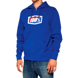 Official Fleece Zip-Up Hoodie - Royal - Small thumbnail-0