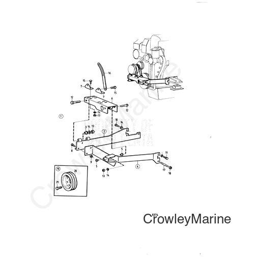 Tensioner - Volvo Penta (845021)