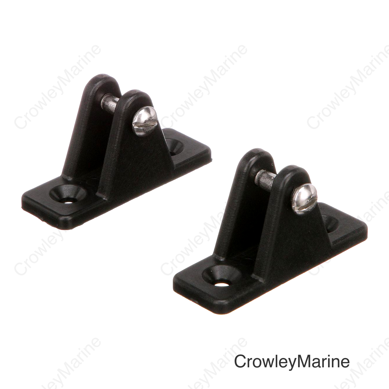 Seachoice Deck Hinge for Bimini Top, Black Nylon, Pack of 2
