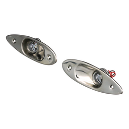 Seachoice Stainless Steel LED Side Light, Boat Navigation, 1 Red Light, 1 Green Light thumbnail-1