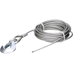 Seachoice Steel Winch Cable w/ Safety Hook, 3/16 In. X 25 Ft., 4,000-Lb. Tensile Strength thumbnail-4