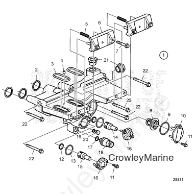 Thermostat - Volvo Penta (23059851)