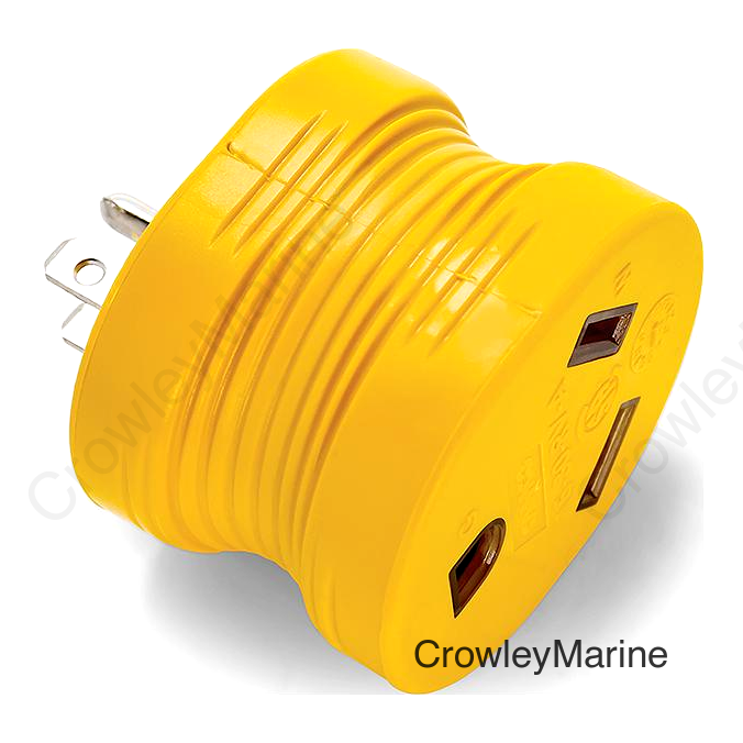 Camco Electrical Adapter, 15A Male, 30A Female, Bulk