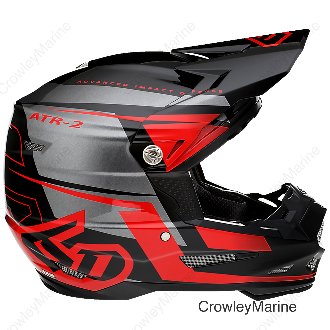 ATR-2 Helmet - Mach - Red/Gray/Black - 2XL