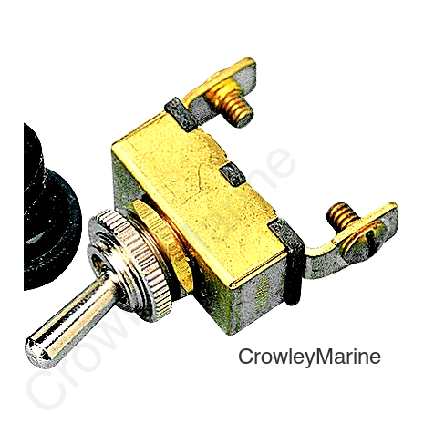 Toggle Switch On/Off--Brass