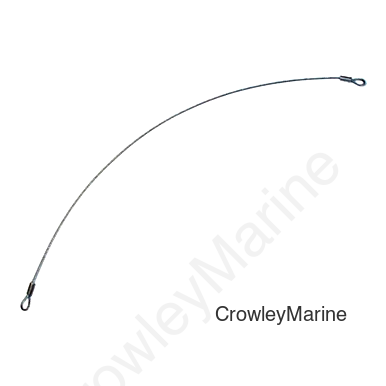 Cable Lanyard, 18" Long with Closed Loop Ends (321252)