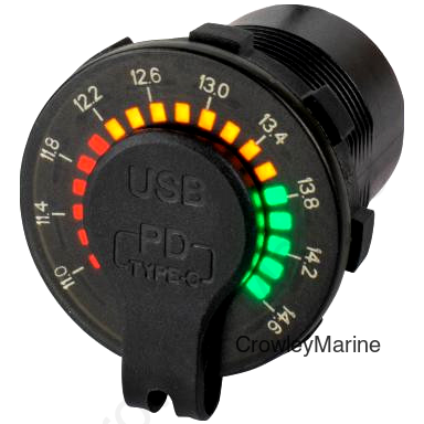 RAINBOW VOLTMETER W/POWER SOCKET