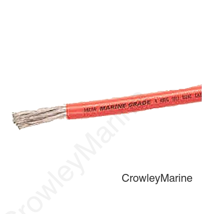 Ancor 112505 Marine Grade™ Tinned Copper Battery Cable, #6 AWG, 50', Red