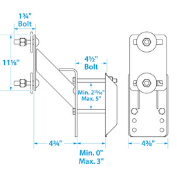 Seachoice Side Mount Spare Tire Carrier for Boat Trailer thumbnail-1