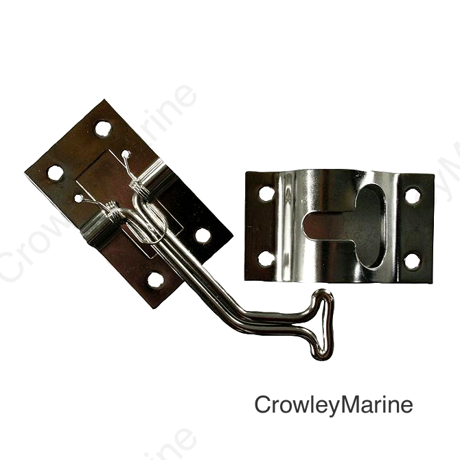 JR Products 45° T-Style Door Holder, Stainless Steel