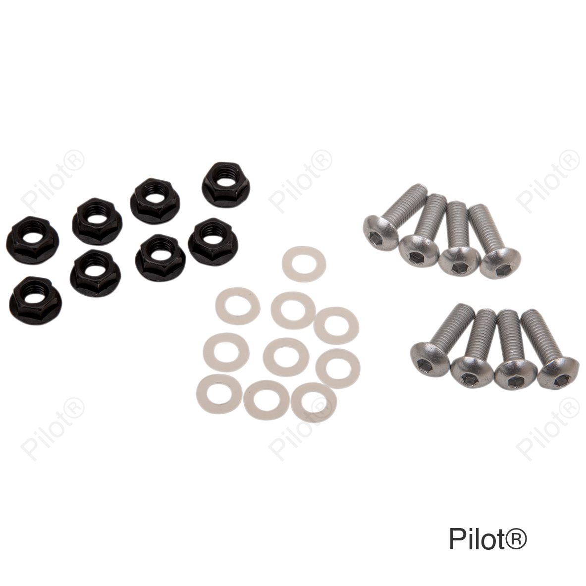 Windscreen Screw Kit - Silver