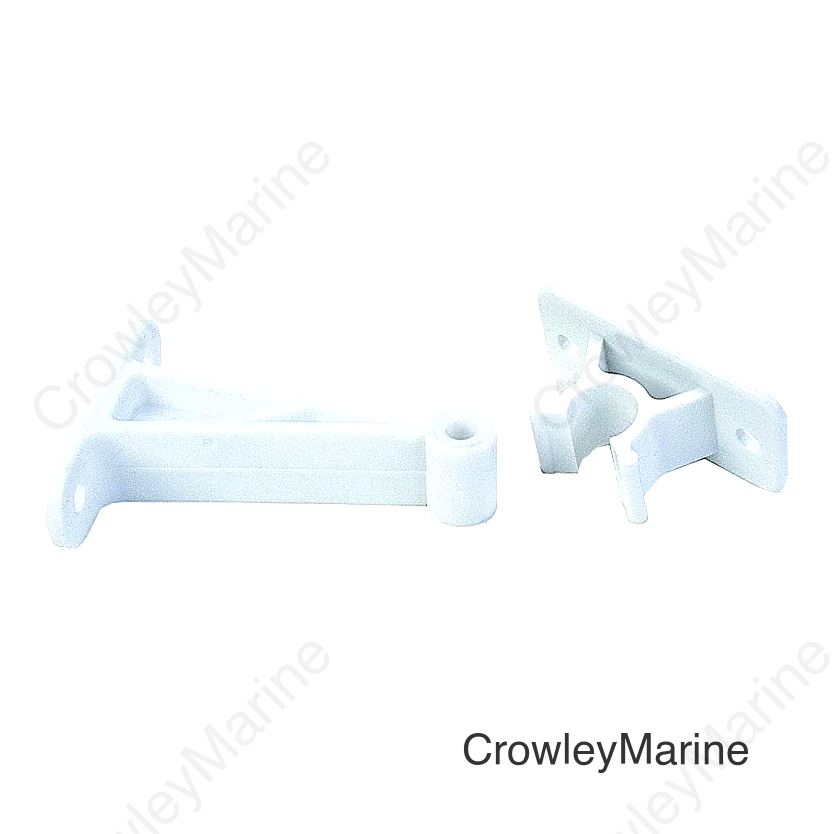 JR Products C-Clip Style Door Holder - Plastic, 3" Polar White