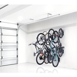 Delta Heavy Duty Track Rack Wall Mount Bike Rack - 6-Bike Silver
