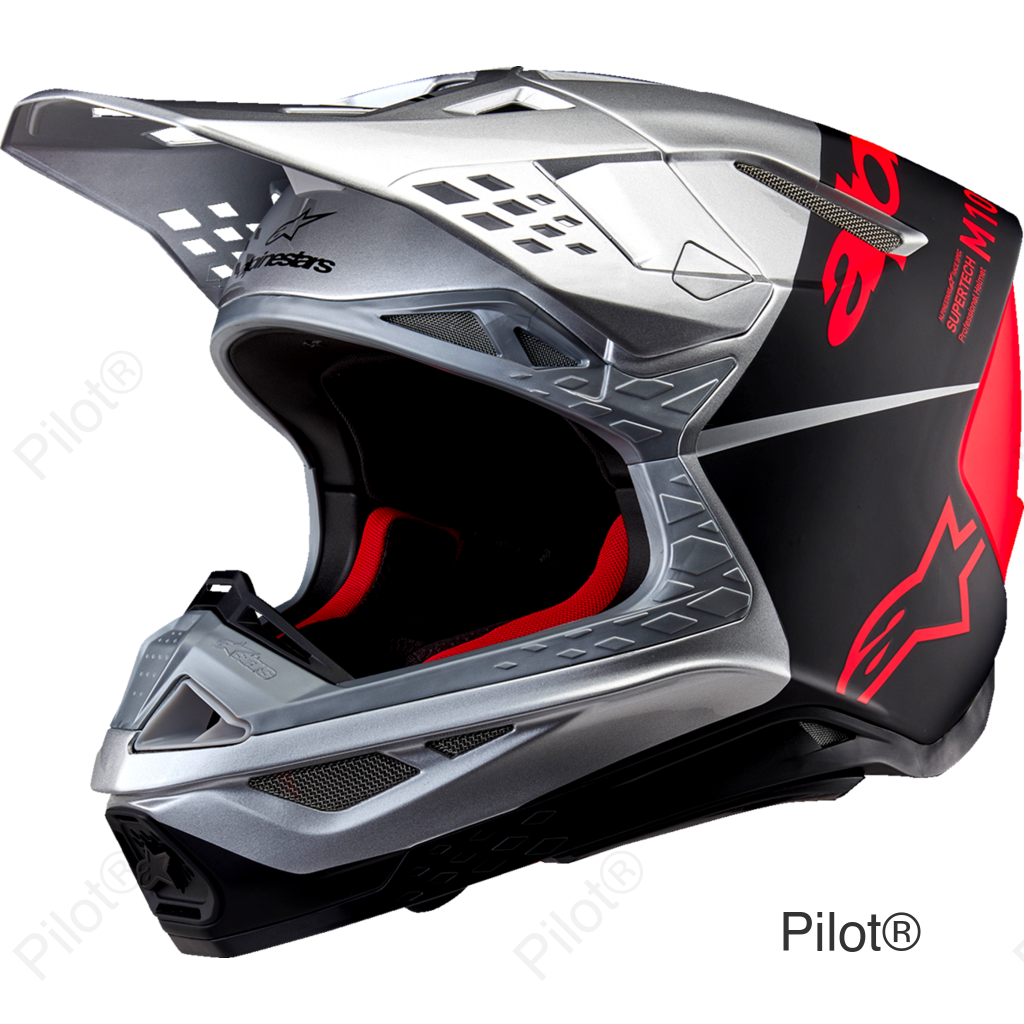 Supertech M10 Helmet - Flood - MIPS® - Gloss Silver/Black/Orange Fluo - XL