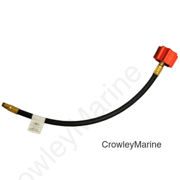 HIGH FLOW PGTL 18" PKG1/4" INV FLARE X QCC RED (RV0000513)