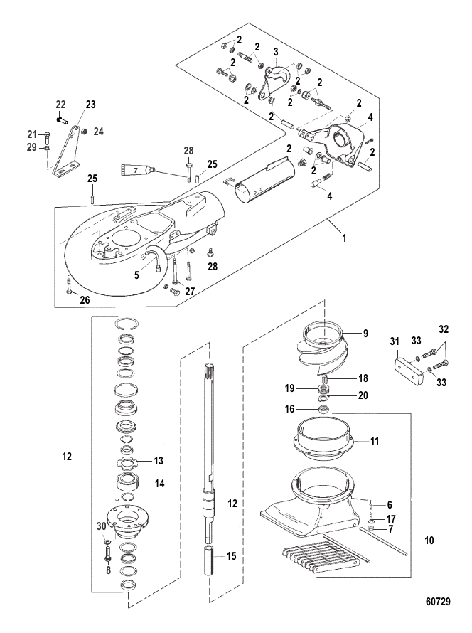 Serial Range Outboard 35 EFI Jet (4-STROKE)(4 CYL.) - 1C453840 & Up - Jet Unit
