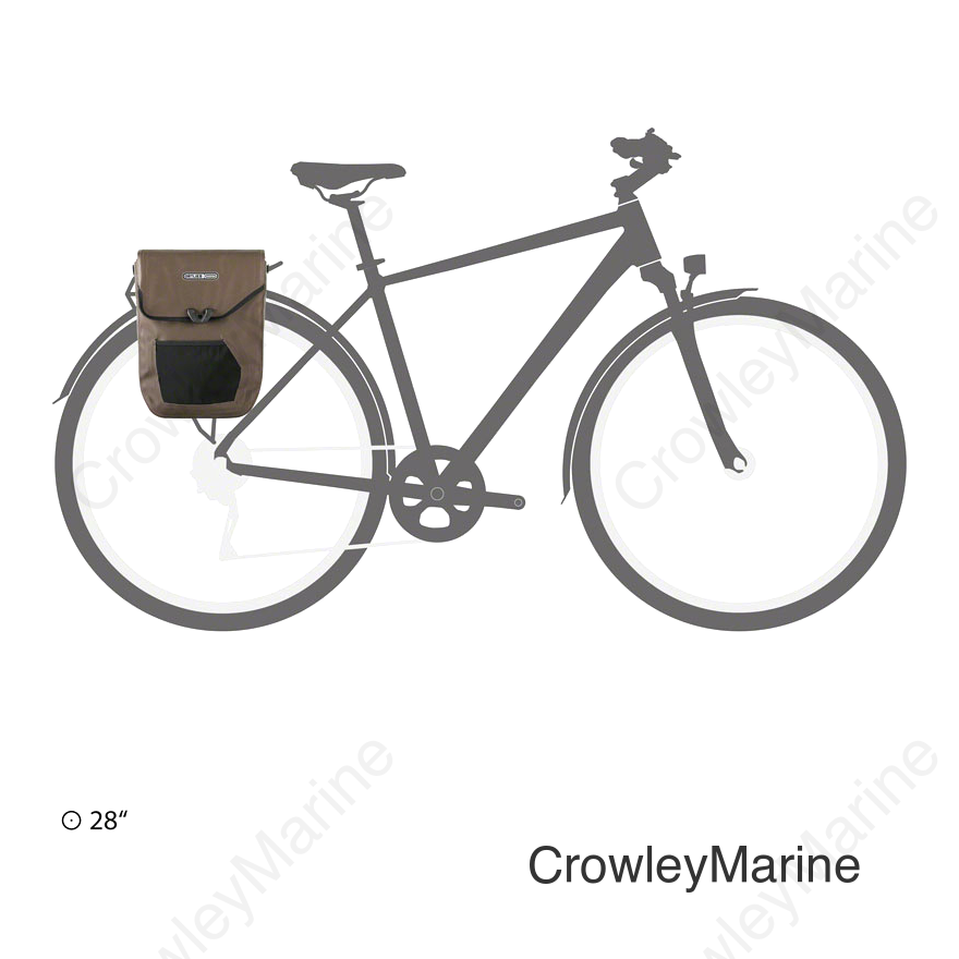 Ortlieb Pedal Mate Pannier - 16L Each Dark Sand