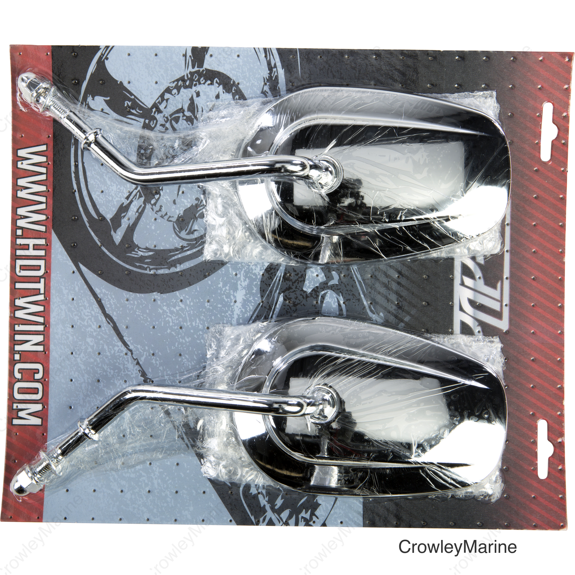 CHR MIRROR OE STYLE TAPERED SHORT STEM CHROME