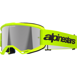 Vision 3 Goggle - Wordmark - Yellow Fluo - Silver Mirror thumbnail-2