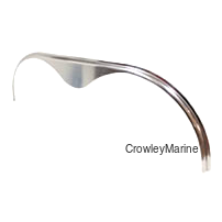 Fender Flare, Tandem Axle Teardrop, 2.5" Wide x 72" Long, 20" Tall, 2" Radius, .090" Aluminum (357300)