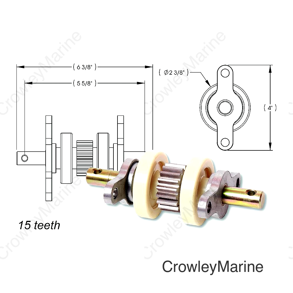 AP Products 014324869 Standard Gear Pack Assembly (15 Teeth)