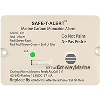 MARINE CO DETECTOR FLSH MNT WHT