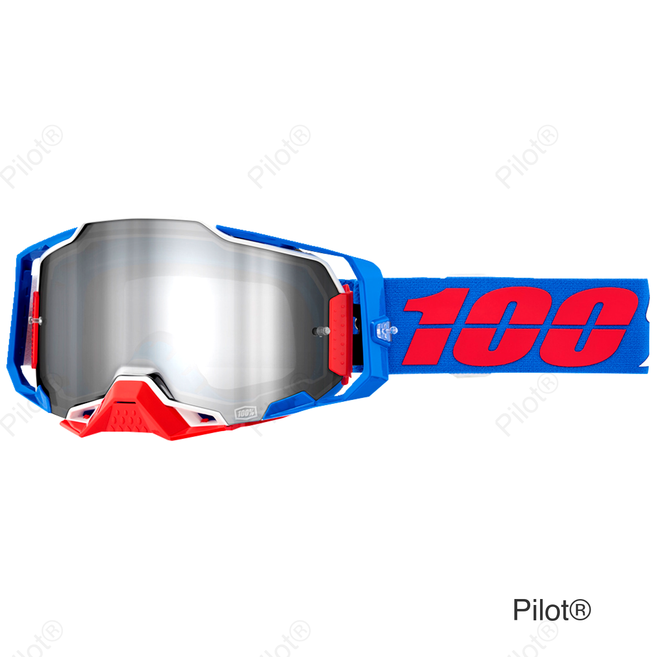 Armega Goggle - Ironclad - Silver Mirror