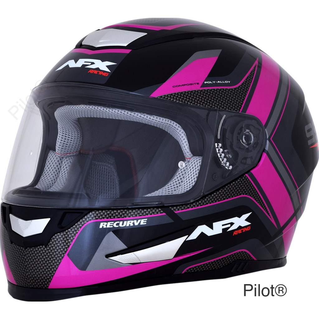 FX-99 Helmet - Recurve - Black/Fuchsia - Small
