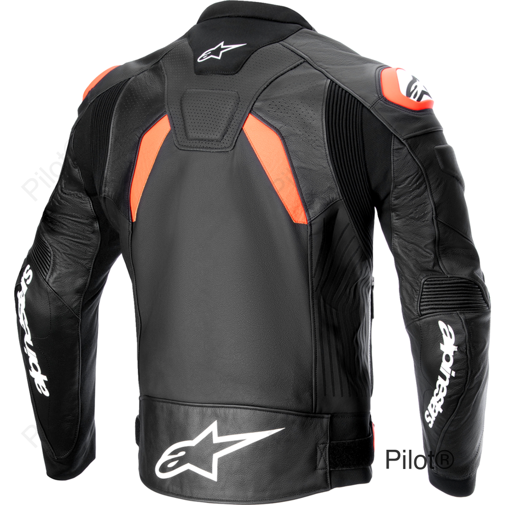 GP Plus R v4 Airflow Leather Jacket - Black/Red/White - US 46 / EU 56