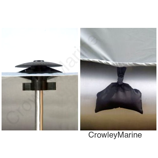 Boat Cover Support w/Vent, 22"- 70" Adj.