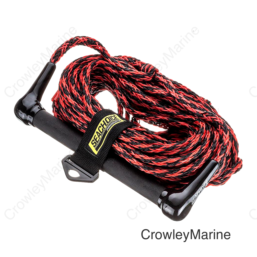 Seachoice Water Ski Rope, 75 Ft. Long, 12 In. Handle w/ Rubber Grip